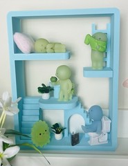 Loft Apartment Display For Smiski, Sonny Angel | Shelf, Desk | 6 Colors Options