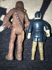 Star Wars 1980 Han Solo Hoth +Chewbacca Cloud City Capture Figure Hasbro 2001