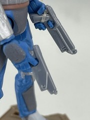 Star Wars Clone Wars mandalorian Warrior Jetpack Stand Blaster From Battlepack