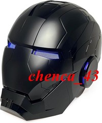 US Now!!! Black Iron Man MK5 Helmet Deformable Voice Control Wearable Mask Boxed