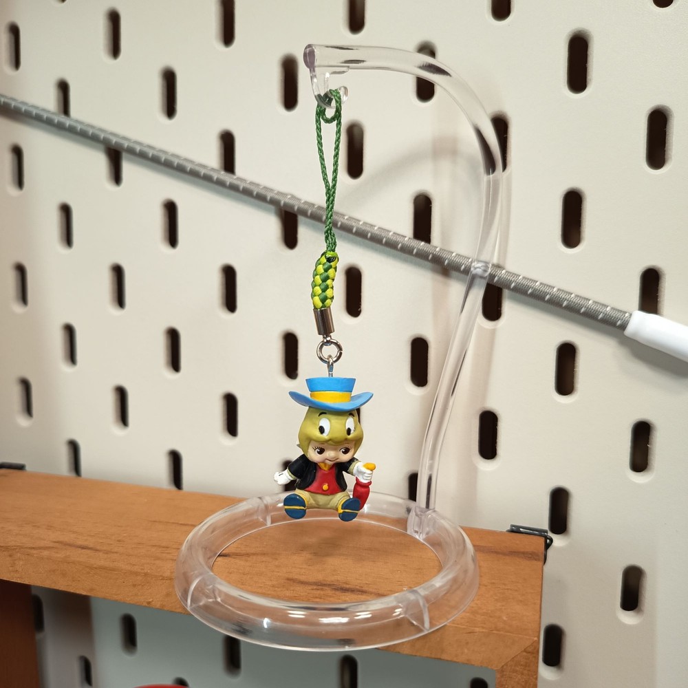 KEWPIE Baby as DISNEY JIMINY CRICKET 1″ Mini Figure KEYCHAIN CHARM Toy Miniature