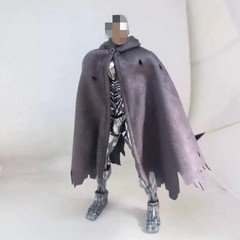 1/12 Scale Male Cape Cloak Model For 6″ Mafex Action Figure Body Accessory