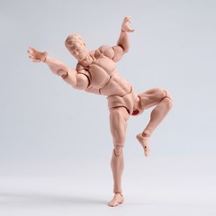 US Wind Toys 1/12 Pale Skin Flexible Man Jointed 6″ Male Action Figure Head Body