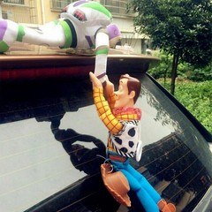 Toy Story Sherif Woody Buzz Lightyear Car Dolls Outside Car Hang Toy Decoration