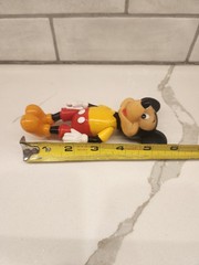 Vintage Mickey Mouse 5.5″ Tall Walt Disney Production Figure Toy Rubber Face