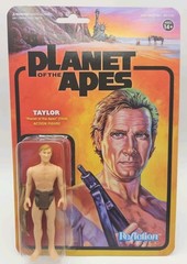 Super 7 ReAction Planet Of The Apes Taylor Figure , NEW