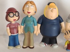 2006 Mezco Family Guy 6 Figure Lot Peter Lois Chris Meg Brian Stuey 3.5″ – 1.5″