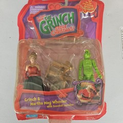 Playmates The Grinch Stole Christmas ( Grinch & Martha May Whovier) NEW 828
