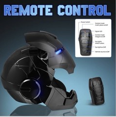 YONTYEQ Iron Man MK5 Helmet 1:1 Voice-controlled Wearable Prop Black Cosplay US