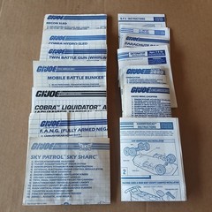 Vintage Lot of 14 GI Joe Blueprints