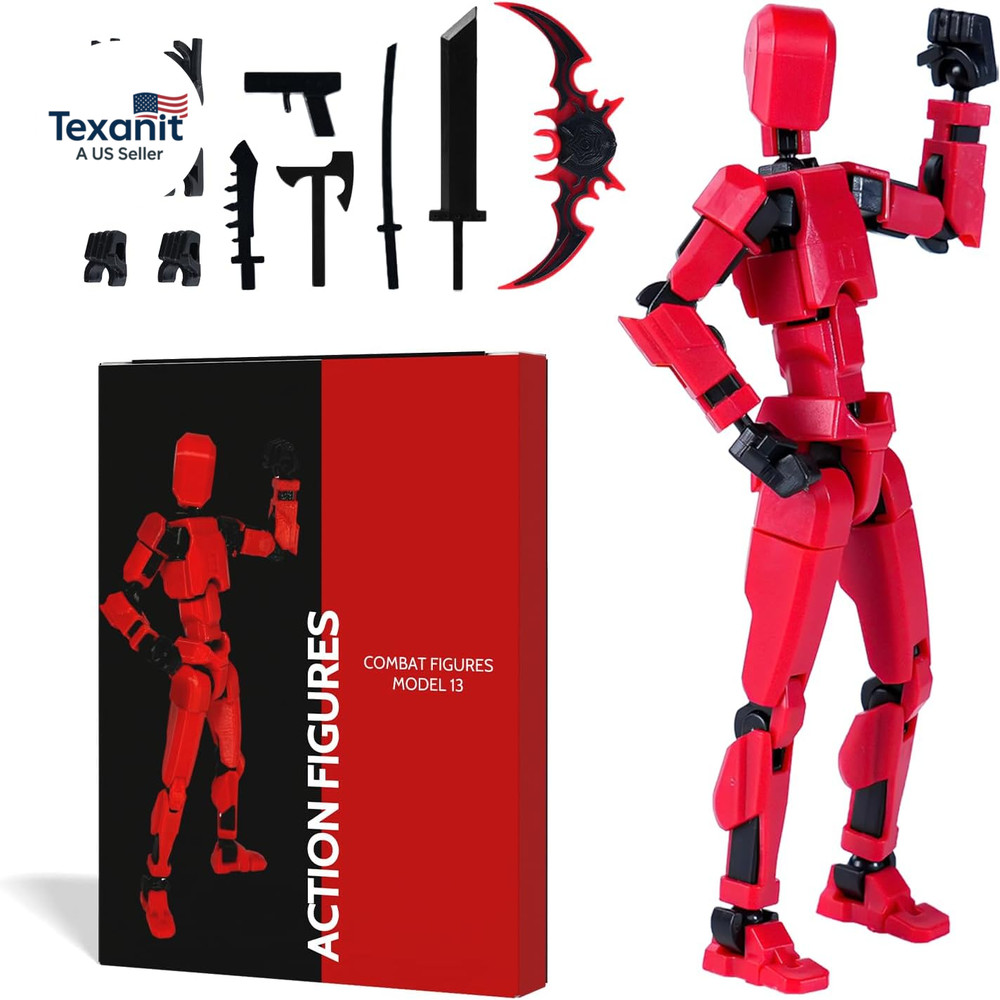 Action Figure Set, Model 13 Action Figure Multi-Jointed Movable,Gift Box Packagi