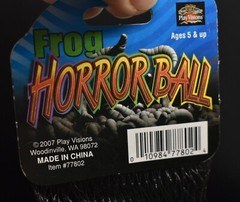 FROG Horror Ball Squishy – Play Visions 2007 Ages 5 + Stress Toy RARE NEW