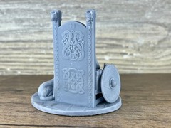 3D Printed Viking Jarl Plastic Figurine, Norse Warrior Miniature 60mm