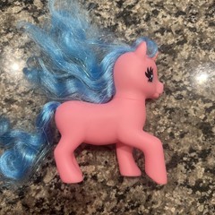 Vintage My Little Pony Mlp SML-16-81 Mushroom-5.5″-Pegasus-Pink/Blue-Wings