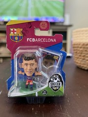 SoccerStarz Neymar Jr FC Barcelona Plastic Figure w/ Top Trumps Card NIB