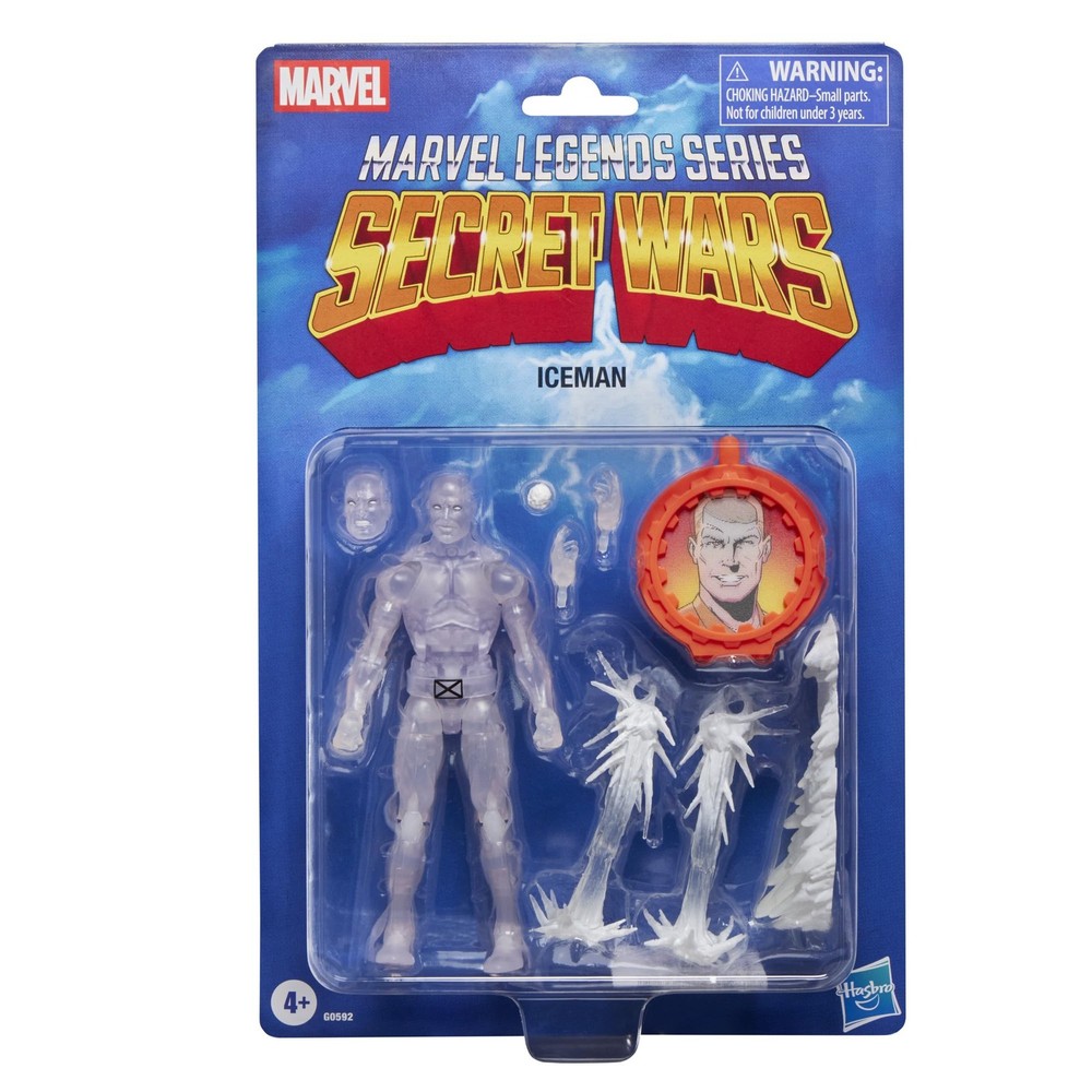 Marvel Legends Series Secret Wars Ice Man, X-Men Retro Comics Collectible 6-Inch