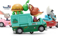 Official Zootopia 2 Pullback Stunt Vehicles Set – 3-Vehicle Set with Judy Hopps,