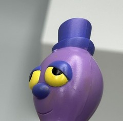 Powerpuff Girls Octi Octopus PVC Figure w Top Hat Purple 2000 Cartoon Network