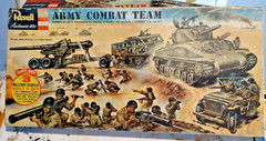 Revell 1956 Army Combat Team Gift Set-mostly complete w bonus stuff!!