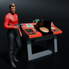 Custom Star Trek TOS Transporter Console for 3.75 IN (1:18) FIGURE