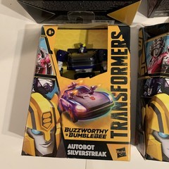 Transformers Buzzworthy Bumblebee Lot Of 4 Bonecrusher JAZZ Silverstreak Hasbro