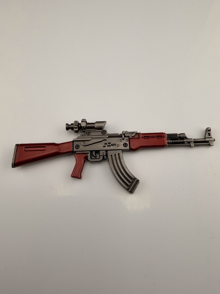 1/12 Scale Alloy AKM Ak47 Gun Assault Rifle Model for 6″ Action Figure Body