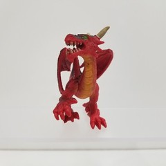 Dragon Figures – Red & Black, Green & Gold, Orange & Red – Mixed Lot of 3