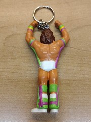 1990 Applause Ultimate Warrior Wrestling Figure Keychain New Deadstock WWF