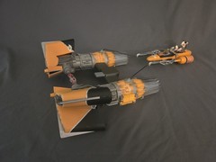 STAR WARS PODRACERS ANAKIN SKYWALKER AND SEBULBA EPISODE I 1998 HASBRO 3.75″