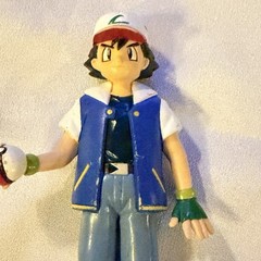 Pokemon Vintage TOMY Ash Ketchum Toy PVC Figures 1993 Japan !!!
