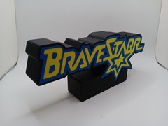Retro Brave Star logo lightbox sign light box sign for action figure display