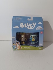 Bluey Fairytale Figure Set Bluey Bandit Cosplay Young Chilli and Bandit New