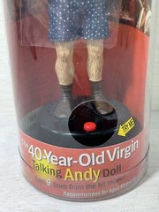 The 40 Year Old Virgin “Talking” Andy Doll Steve Carell from NBC’s The Office
