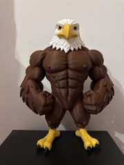 American GigaChad Eagle – Patriotic Muscle Eagle Figure