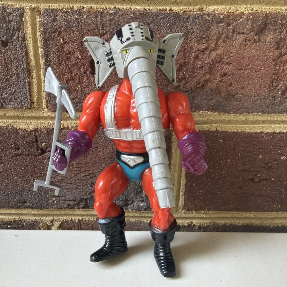 Masters of the Universe—Snout Spout Action Figure w/ Axe Orange Purple Gray