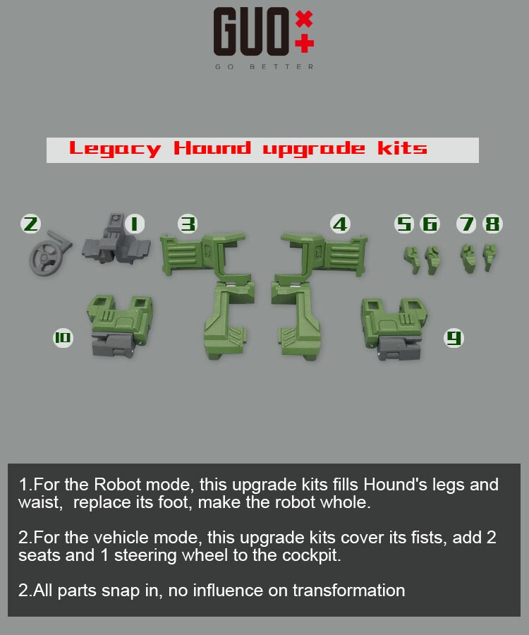 Go better studio GB-1104A upgrade kit for Legacy United Hound,preorder.