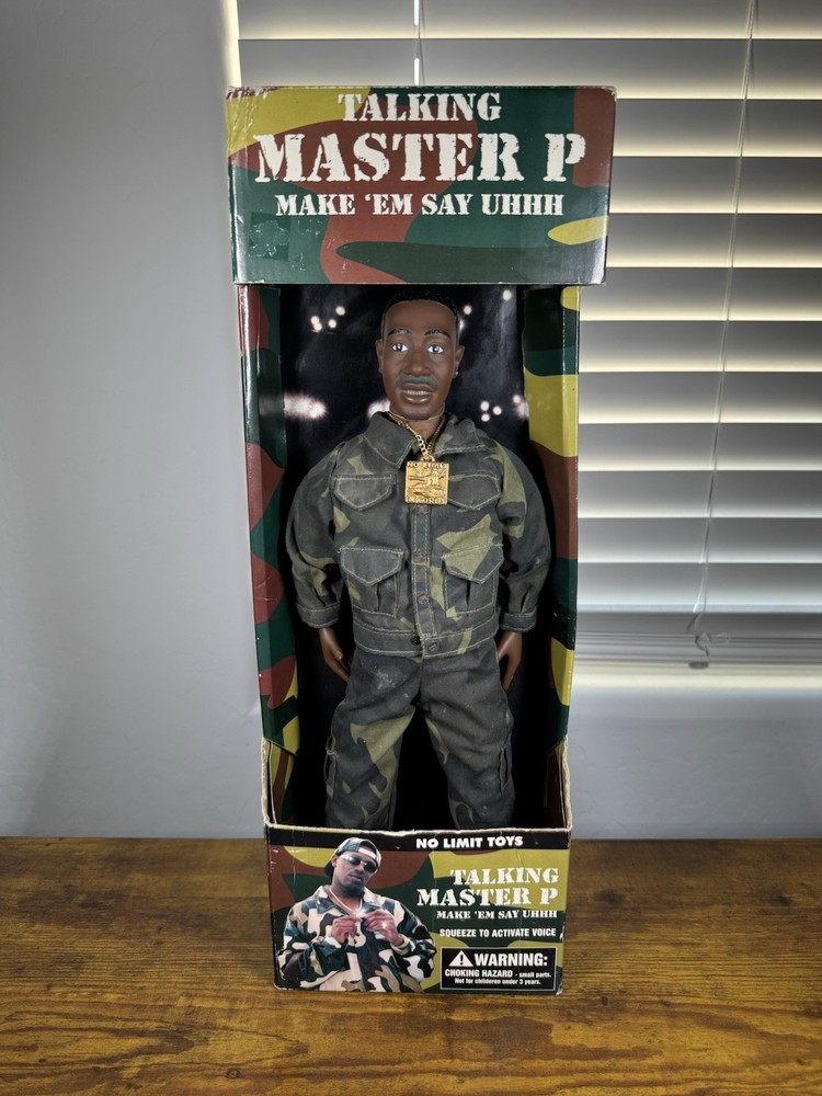 No Limit Toys Talking Master P Figure Make Em Say Uhhh No Hat & Glasses