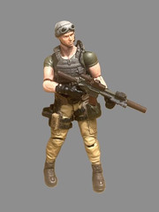 Joytoy Custom US Army Desert Special Ops., loose action figure 1:18 Scale