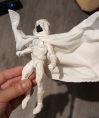 SU-C-MH-HD: 1/12 Wired White Hooded Cape for Marvel Legends Comic Moon Knight