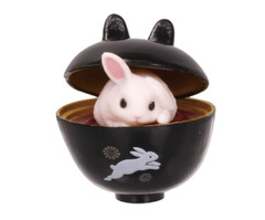 Japanese Blind Box Animal Cute Bunny Trinket Figure Gashapon Food Figure Toy
