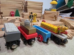 HUGE Vintage Thomas & Friends Trains Wooden Railway Mixed Lot Tracks 70+ Pieces