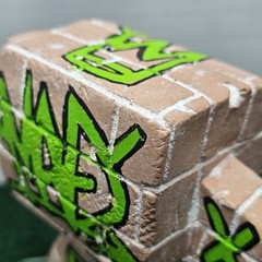 MAD*L Ceramic/Brick Qube 5″ 1/1 Signed by Jeremy Madl