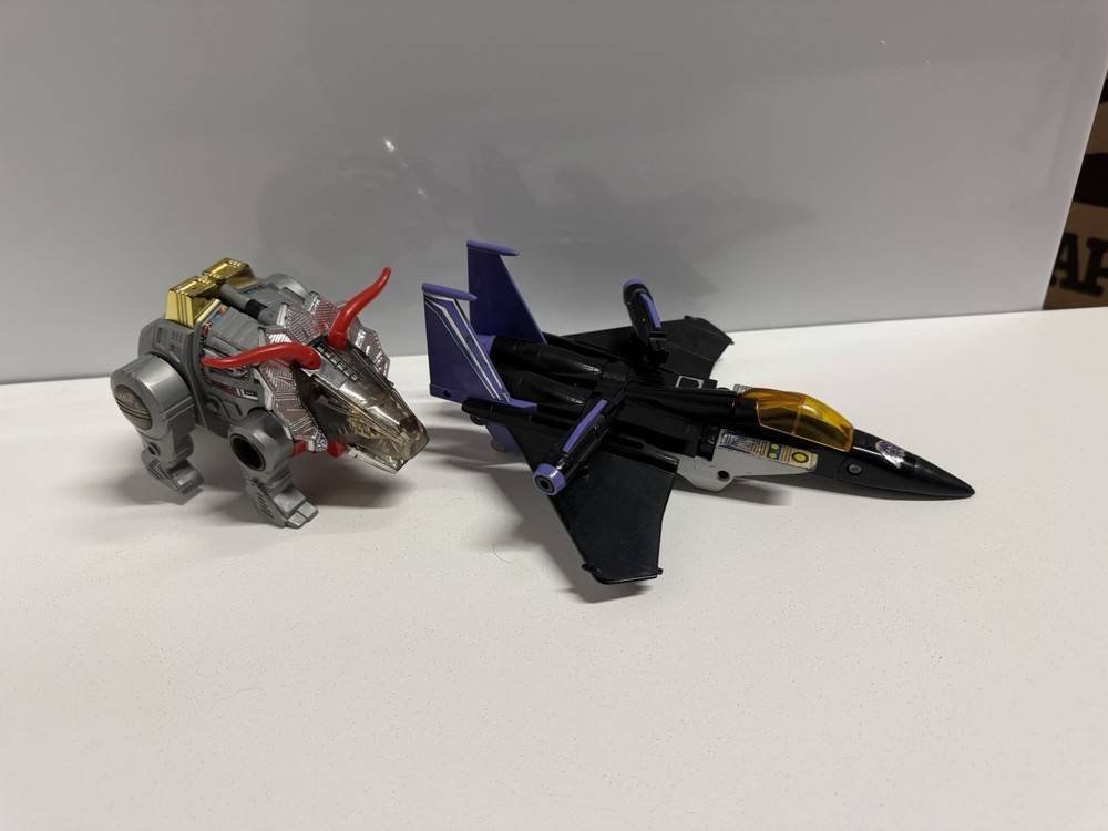 Transformers SKYWARP Deception Seeker G1 Jet 1980 1983 And Dinobot Slag Lot