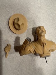 R. Lee Ermey ( “The Gunny”) Military Bust Figurine on Wood Base