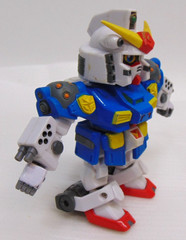 Gundam Force SD Captain Chibi Action Figure Toy 2003 Bandai Musha Vintage NICE