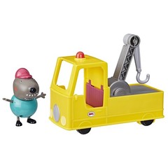 Peppa Pig Granddad Dog Pull Back Tow Truck Toy with Figure for Kids 3 Years Up