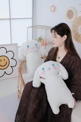 1pc,Sanrio 60cm Cute Cinnamoroll Plush Toy Comfortable Plushies Hug Pillow