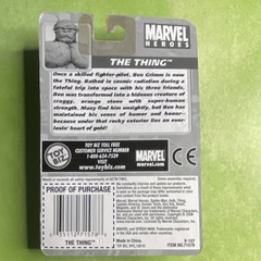 Toy Biz Marvel Heroes Thing Miniature Poseable Action Figure Orange Blue