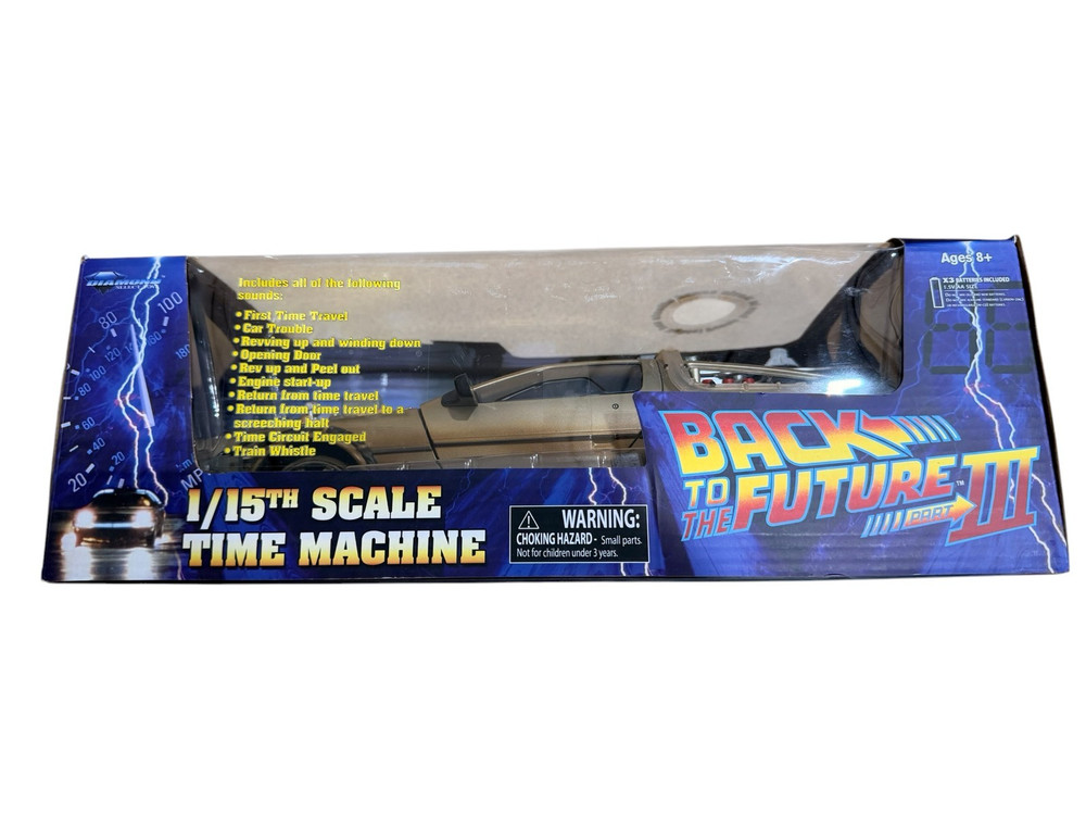 Back To The Future III Rail Ready Time Machine NO SOUND