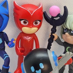 PJ Masks Catboy Owlette PJ Robot Luna Lot Figure Just Play 4 Figures Set 3″